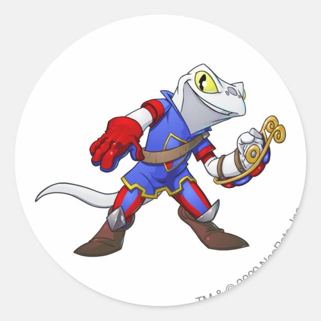 Adesivo Redondo Capitão da Equipe Meridell 2 (Frente)