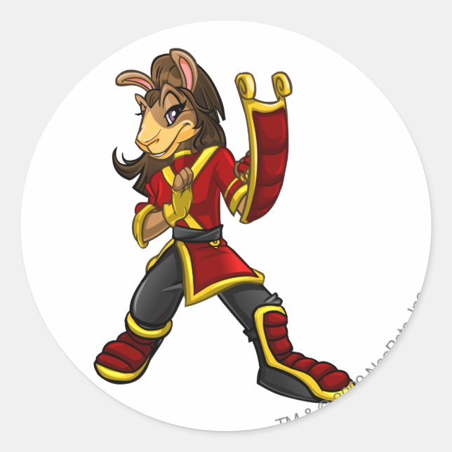 Adesivo Redondo Capitão da Equipe Shenkuu 2 (Frente)