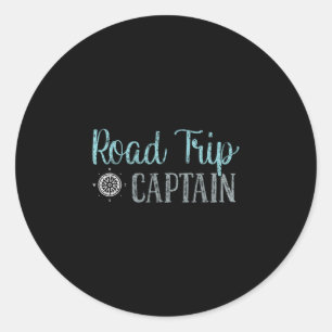 Adesivo Redondo Capitão da Viagem Capitão da Viagem