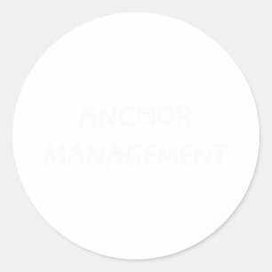 Adesivo Redondo Capitão de Barco Barco Engraçado - Manga de Âncora