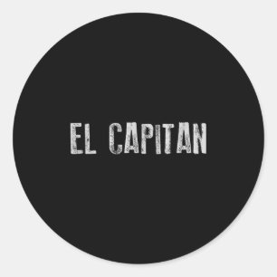 Adesivo Redondo Capitão de Iate El Catan