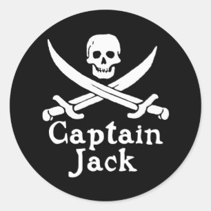 Adesivo Redondo Capitão Jack