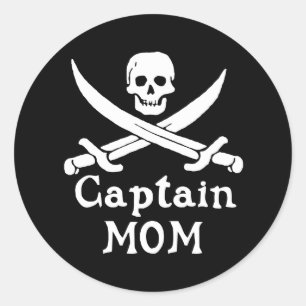 Adesivo Redondo Capitão Mamã
