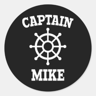 Adesivo Redondo Capitão Mike T Shirt