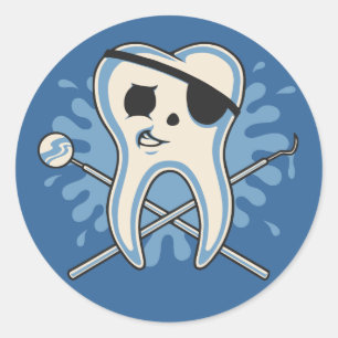 Adesivo Redondo Capitão Mol-Arrrr!