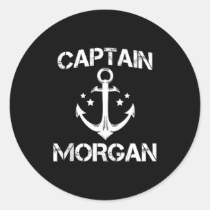 Adesivo Redondo Capitão Morgan Aniversário Divertido Ised Sobrenom