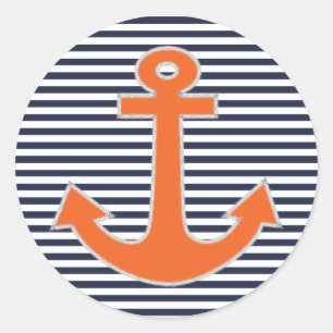 Adesivo Redondo Capitão náutico do bordado original