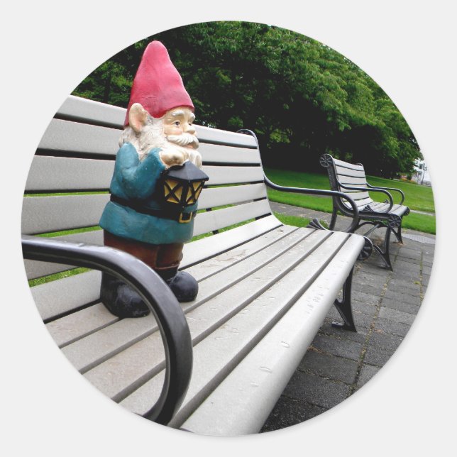 Adesivo Redondo Capitol Park Gnome (Frente)