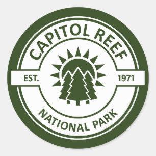Adesivo Redondo Capitol Reef National Park