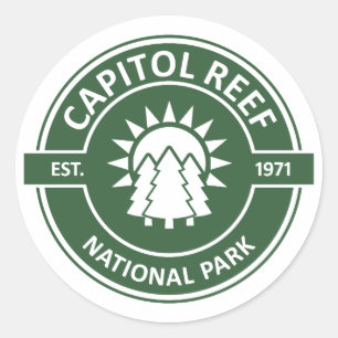 Adesivo Redondo Capitol Reef National Park