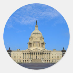 Adesivo Redondo Capitólio dos Estados Unidos