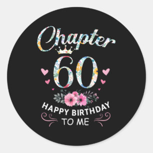 Adesivo Redondo Capítulo 60 Feliz Para Mim 60º