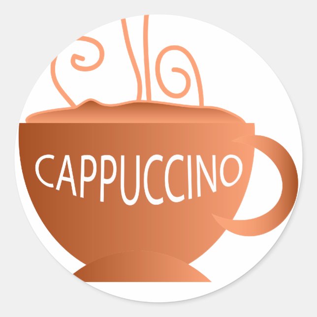 Adesivo Redondo Cappuccino (Frente)