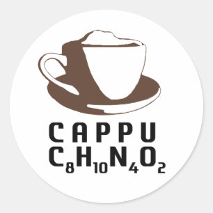 Adesivo Redondo Cappuccino químico