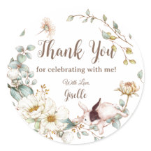 Caprichoso Boho Chic Coelho Coelho Botânico Floral