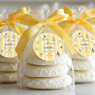 Adesivo Redondo Caprichoso Desenho à Mão Isso É Amor Chá de Noiva