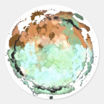 Capricorn Green Moon Sticker