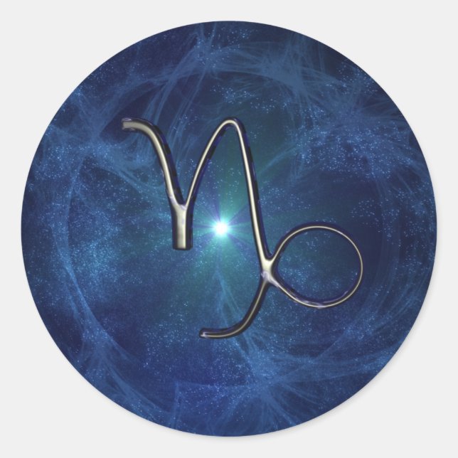 Adesivo Redondo Capricórnio (Frente)