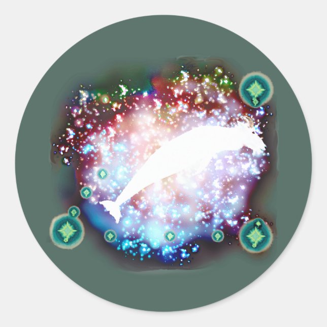 Adesivo Redondo Capricórnio (Frente)