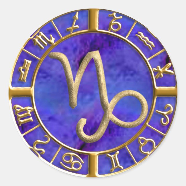 Adesivo Redondo Capricórnio (Frente)