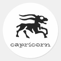 Capricórnio a preto