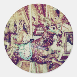 Adesivo Redondo Caprinos Felizes-Rodadas