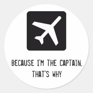 Adesivo Redondo Capt. Sticker