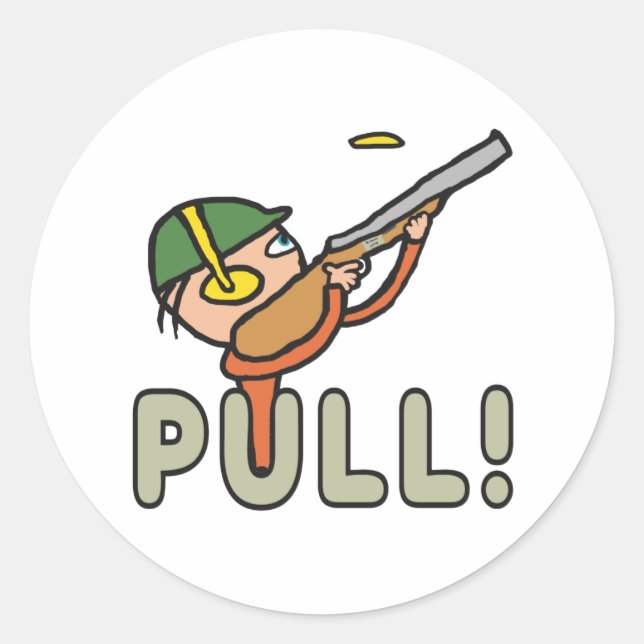 Adesivo Redondo Captura de Armário de Pombo Clay (Frente)