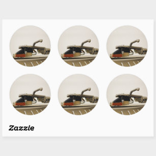 Adesivo Redondo Captura de macro do cartucho -