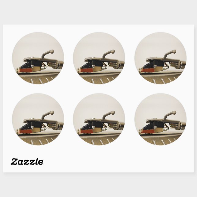 Adesivo Redondo Captura de macro do cartucho - (Folha)