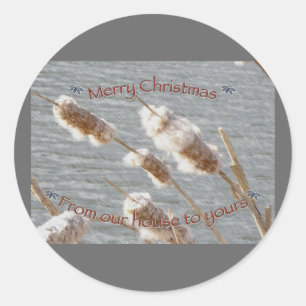 Adesivo Redondo Capturar palitos de Natal