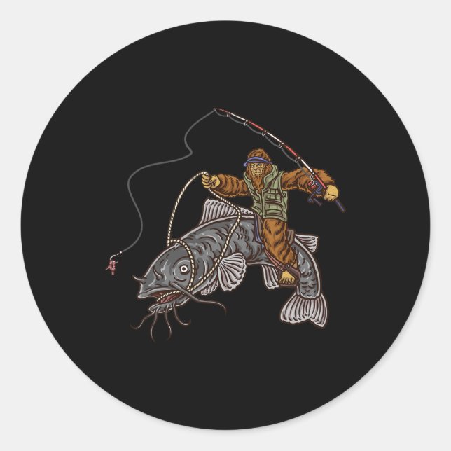 Adesivo Redondo Capturas de Pé-Grande Capturador 1 (Frente)