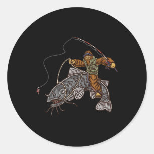 Adesivo Redondo Capturas de Pé-Grande Capturador 1