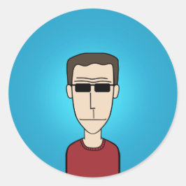 Adesivo Redondo Cara