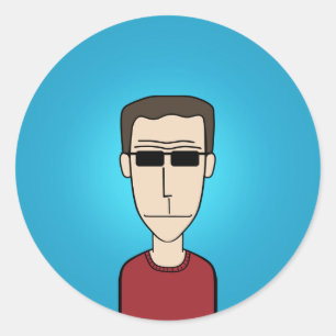 Adesivo Redondo Cara