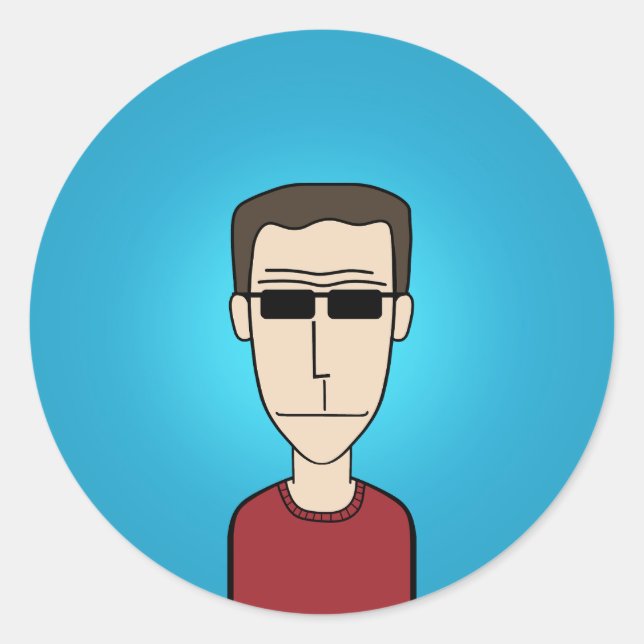 Adesivo Redondo Cara (Frente)