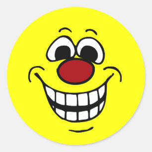 Adesivo Redondo Cara alegre Grumpey