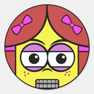 Adesivo Redondo Cara da cinta