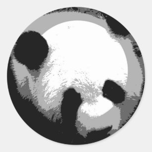 Adesivos Cara Panda