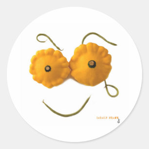 Adesivo Redondo Cara da polpa