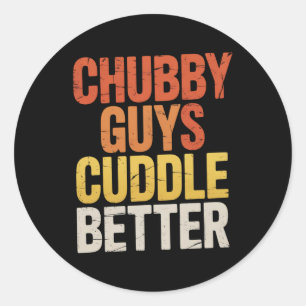 Adesivo Redondo Cara do Chubby Cuddle Melhor Gay Bear Orgulho LGBT