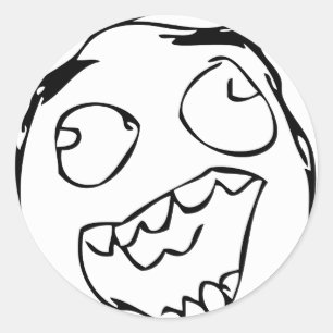 Adesivo Redondo Cara feliz