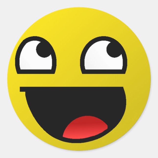 Adesivo Redondo Cara Incrível! (Frente)