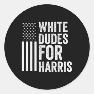 Adesivo Redondo Cara Para O Apoio Da Harris Presidente Kamala Usa