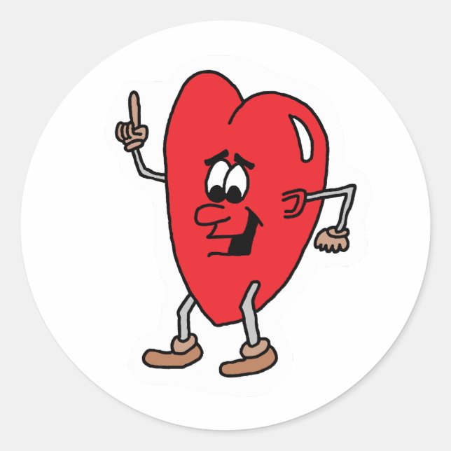 Adesivo Redondo Caracter Sticker (Frente)