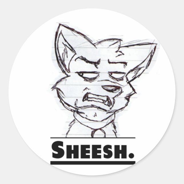 Adesivo Redondo Caramba. Adesivo. (Frente)