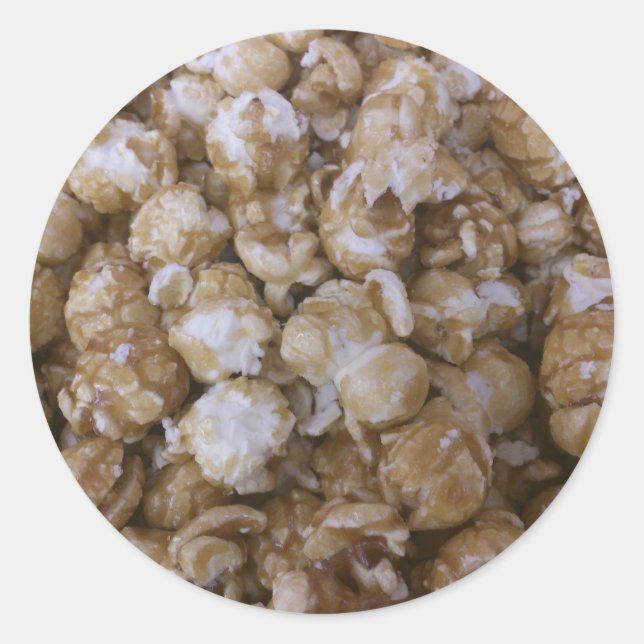 Adesivo Redondo Caramel Pop Corn (Frente)