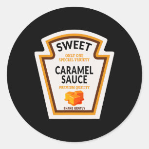Adesivo Redondo Caramel Sauce Halloween Figurume 2024 Família Funn
