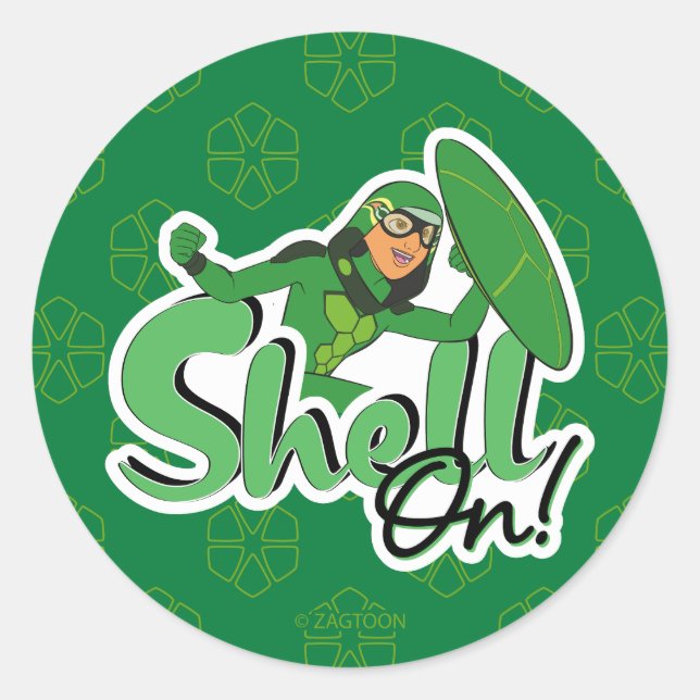 Adesivo Redondo Carapace | Ligar! (Frente)