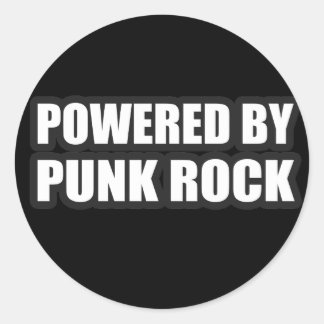 Adesivo Redondo caras com música PUNK ROCK